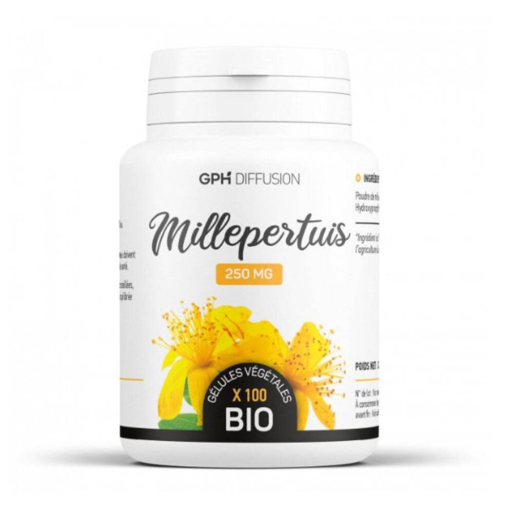 GPH Diffusion Millepertuis 250 mg 100 gélules GPH Diffusion Millepertuis 250 mg 100 gélules