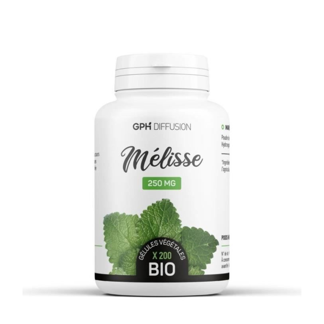 GPH Mélisse Bio 200 gélules GPH Mélisse Bio 200 gélules