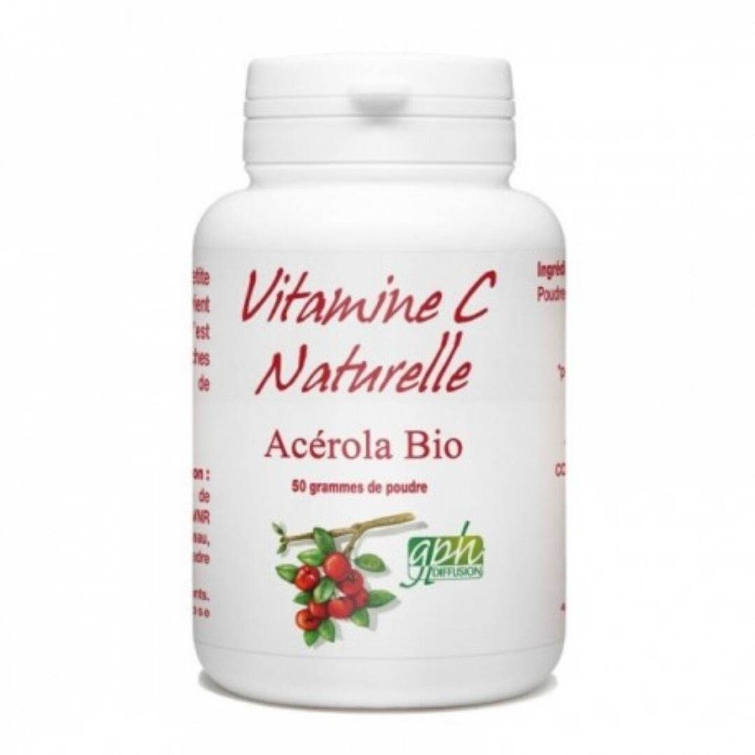 GPH Vitamine C naturelle Acérola Bio poudre 50 g GPH Vitamine C naturelle Acérola Bio poudre 50 g