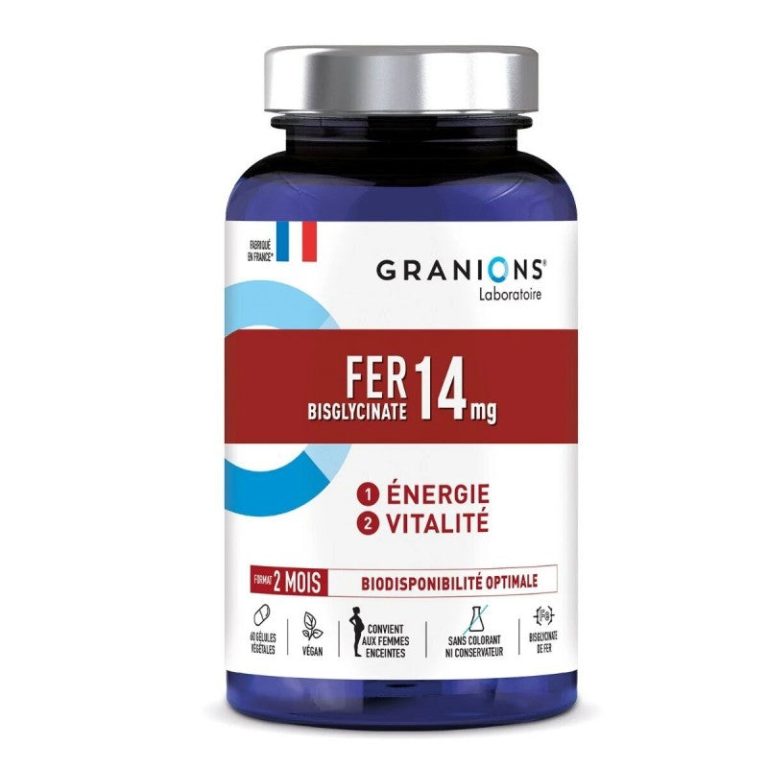 Granions Fer 14 mg 60 gélules