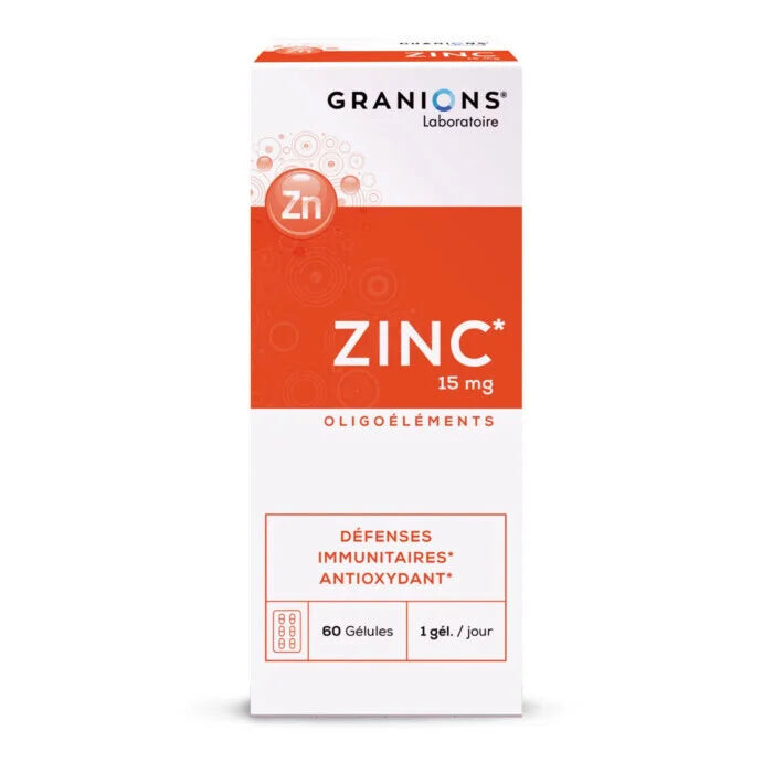 Granions Zinc 15 mg 60 gélules Granions Zinc 15 mg 60 gélules