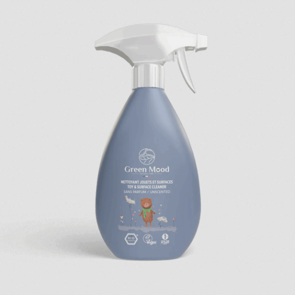 Green Mood Bébé Nettoyant jouets et surfaces en spray 500 ml Green Mood Bébé Nettoyant jouets et surfaces en spray 500 ml