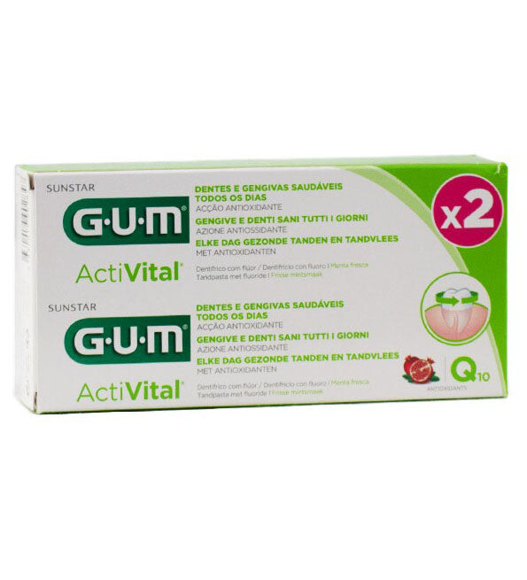 GUM ActiVital Gel dentifrice Lot de 2 x 75 ml GUM ActiVital Gel dentifrice Lot de 2 x 75 ml