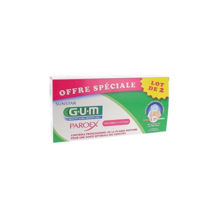 GUM Paroex Dentifrice Pack duo 2 x 75 ml