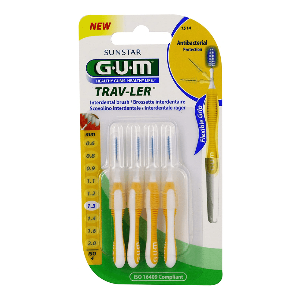 GUM Proxabrush Trav-Ler Brossettes interdentaires 1,3 mm 1514 GUM Proxabrush Trav-Ler Brossettes interdentaires 1,3 mm 1514