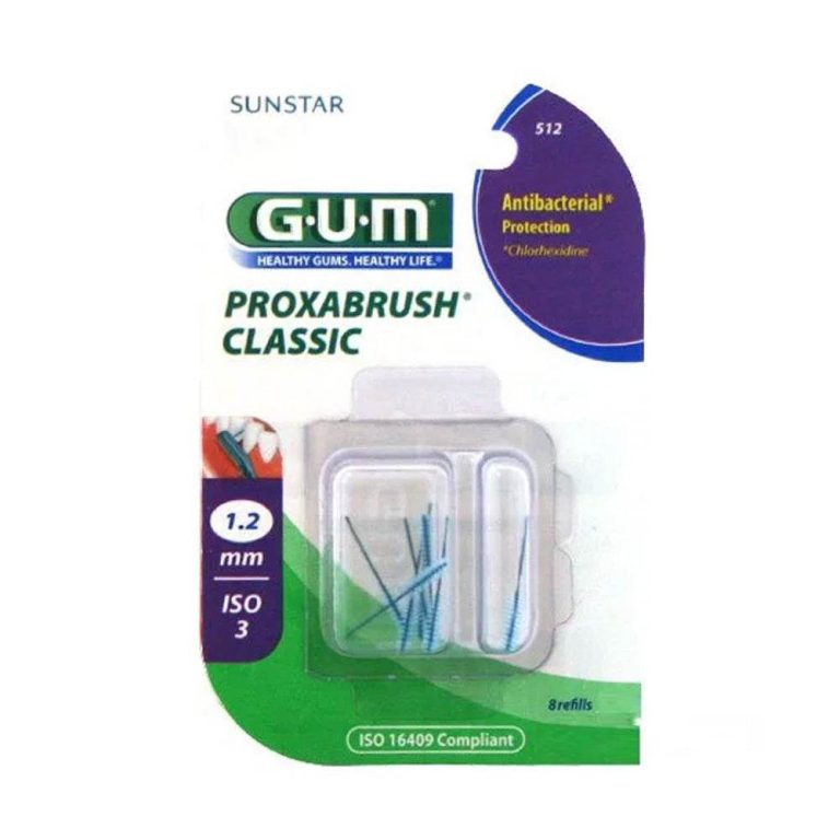GUM Recharges brossettes cylindriques extra-fines 1,2 mm 512M8