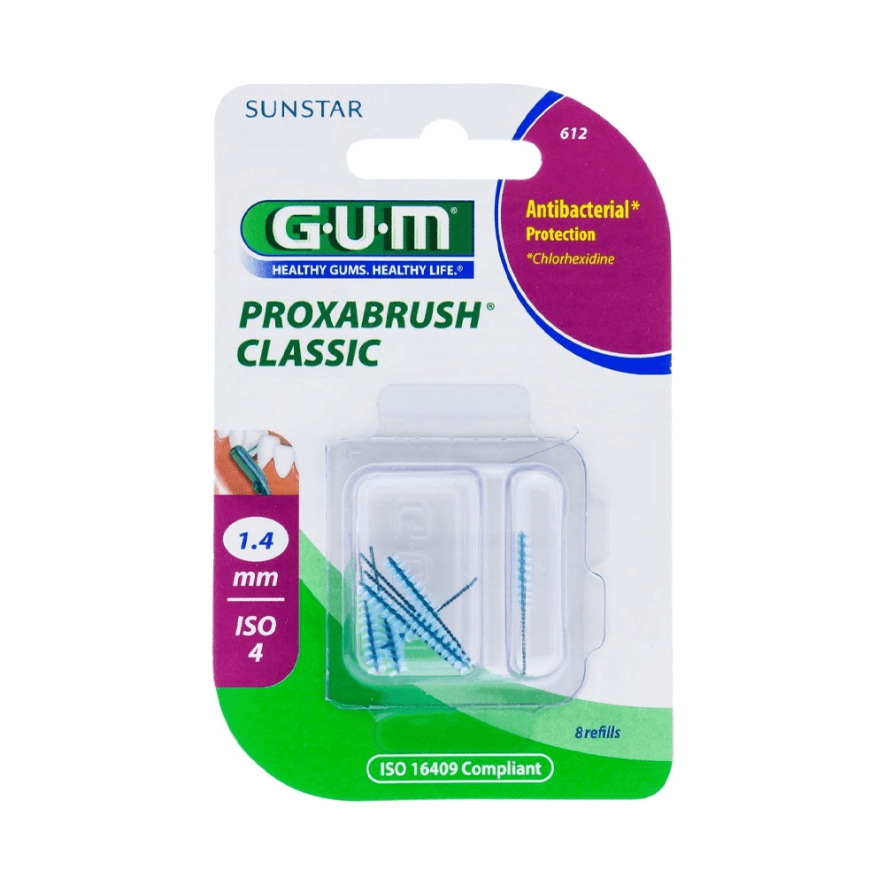 GUM Recharges brossettes cylindriques extra-fines 1,4 mm 612 GUM Recharges brossettes cylindriques extra-fines 1,4 mm 612
