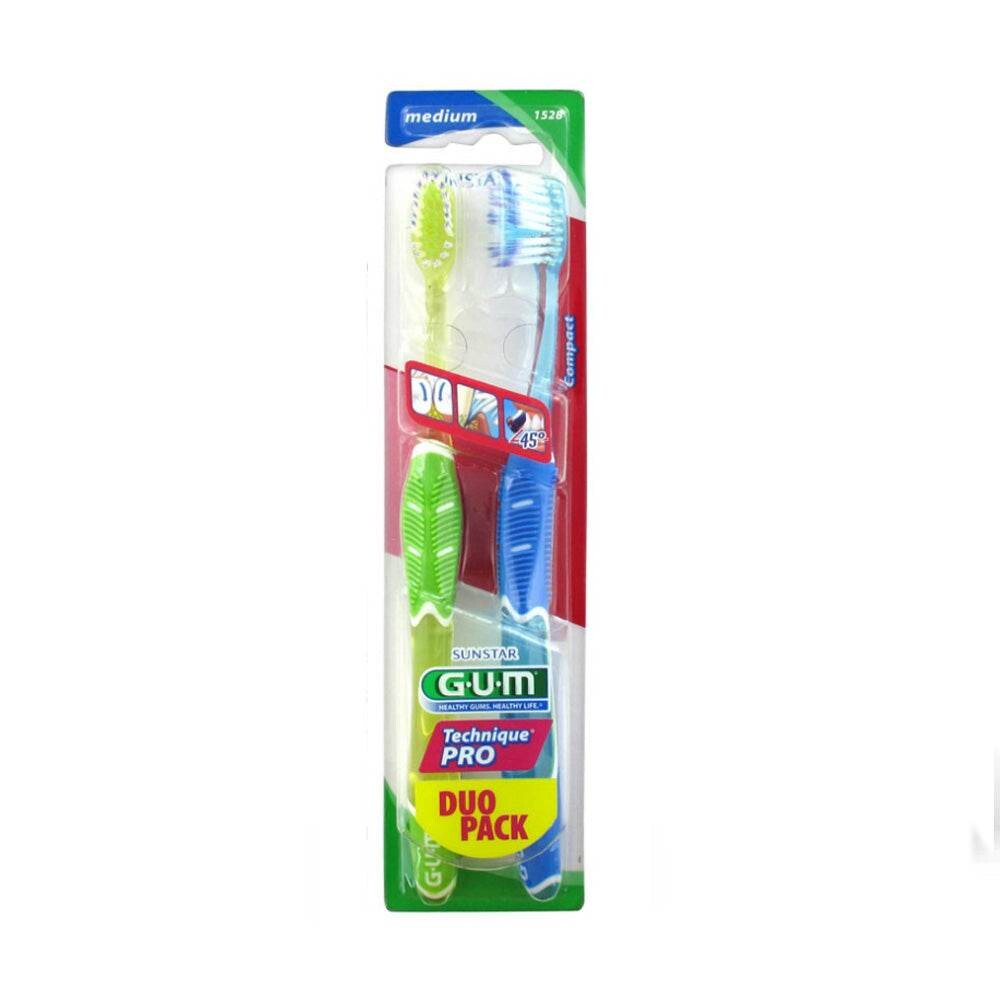 GUM Technique PRO Brosse à dents Duo