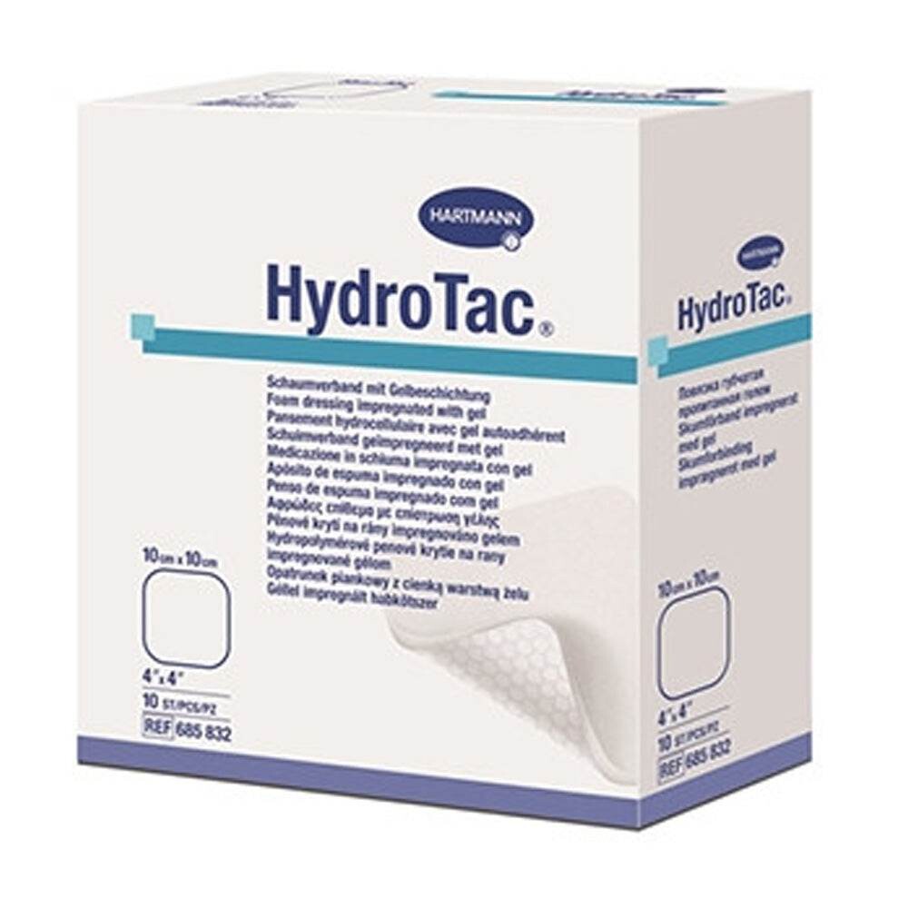 Hartmann HydroTac Pansement hydrocellulaire 10 x 10 cm 10 unités Hartmann HydroTac Pansement hydrocellulaire 10 x 10 cm 10 unités