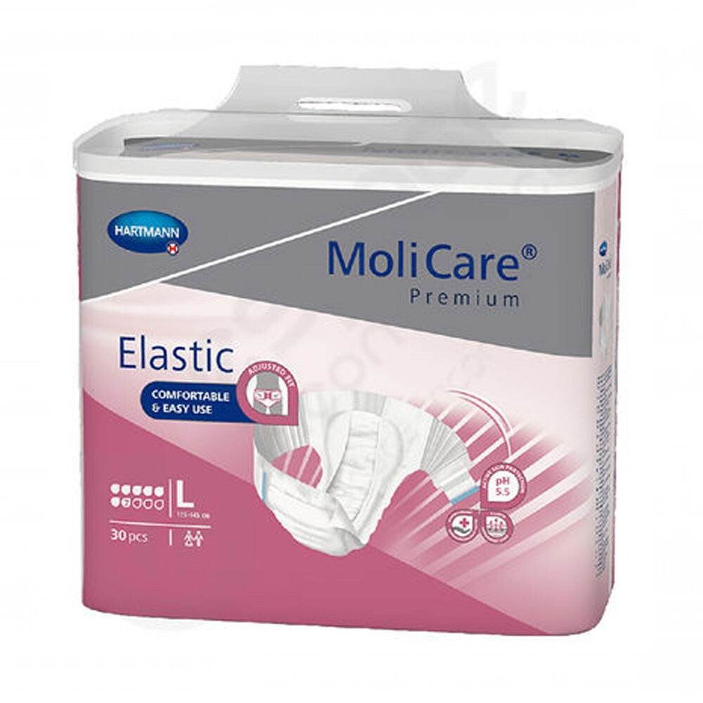 Hartmann MoliCare Elastic Couches 7 gouttes nuit taille L 30 pièces
