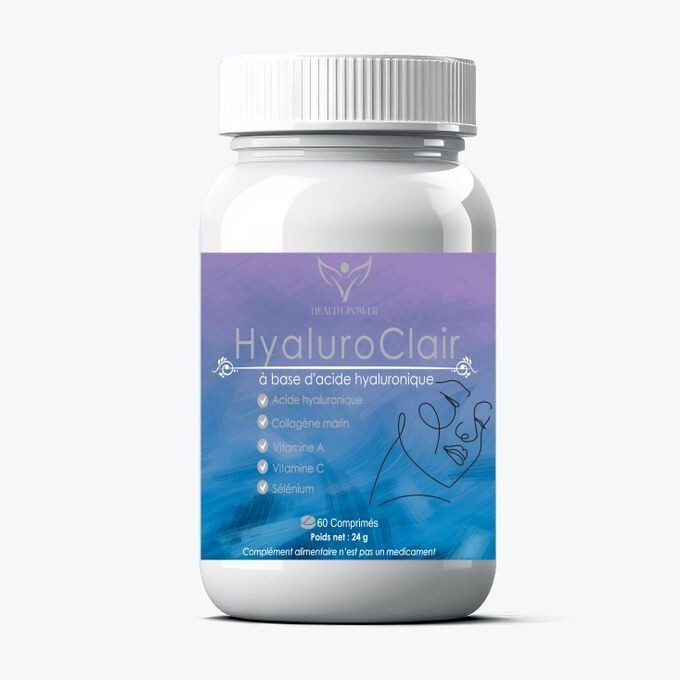 Health Power HyaluroClair Acide hyaluronique 60 comprimés Health Power HyaluroClair Acide hyaluronique 60 comprimés