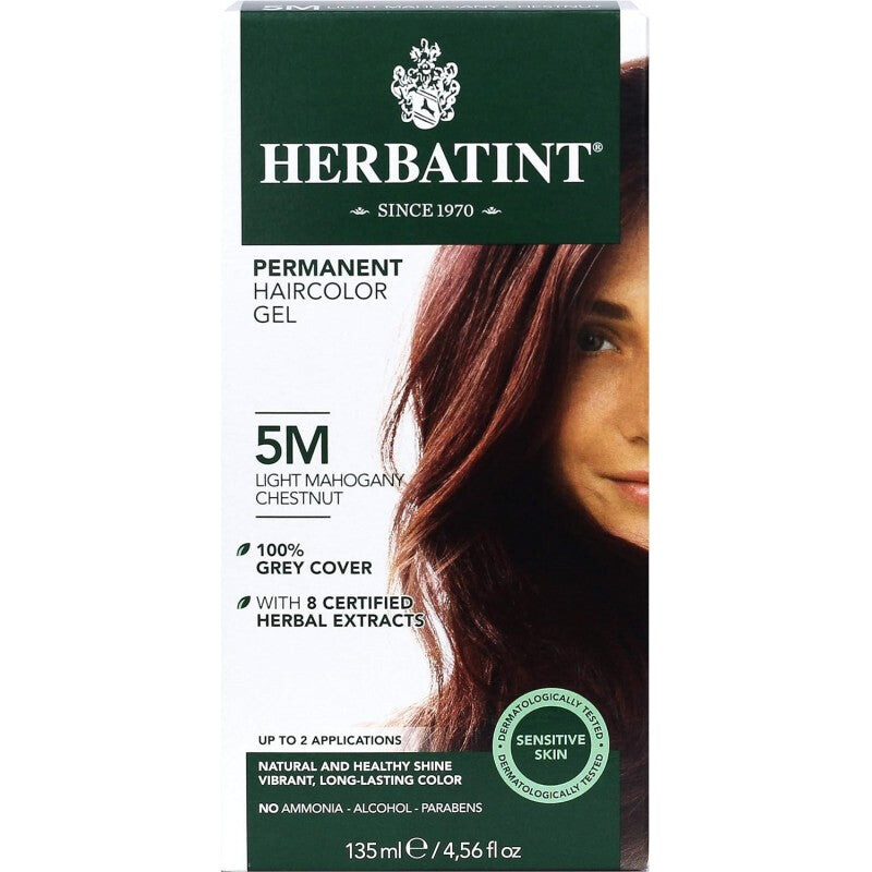 Herbatint Soin colorant permanent 5M Châtain clair acajou Herbatint Soin colorant permanent 5M Châtain clair acajou