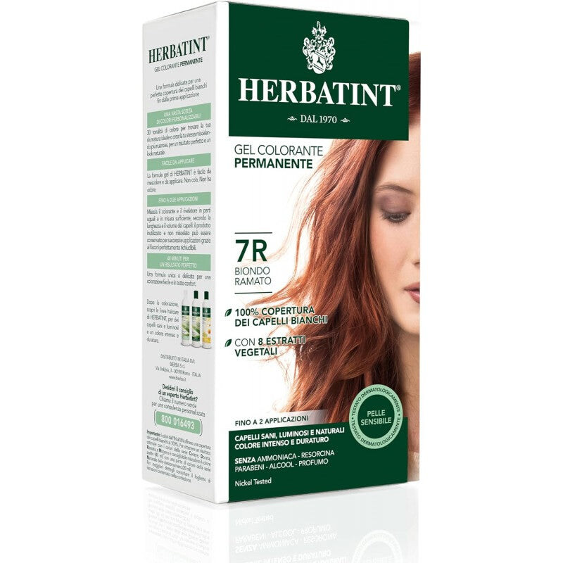 Herbatint Soin colorant permanent 7R Blond cuivré Herbatint Soin colorant permanent 7R Blond cuivré