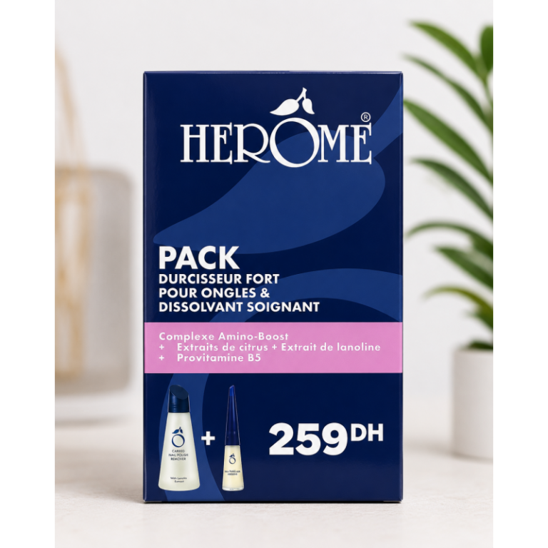 Herôme Pack Durcisseur Fort 10 ml + Dissolvant doux 120 ml