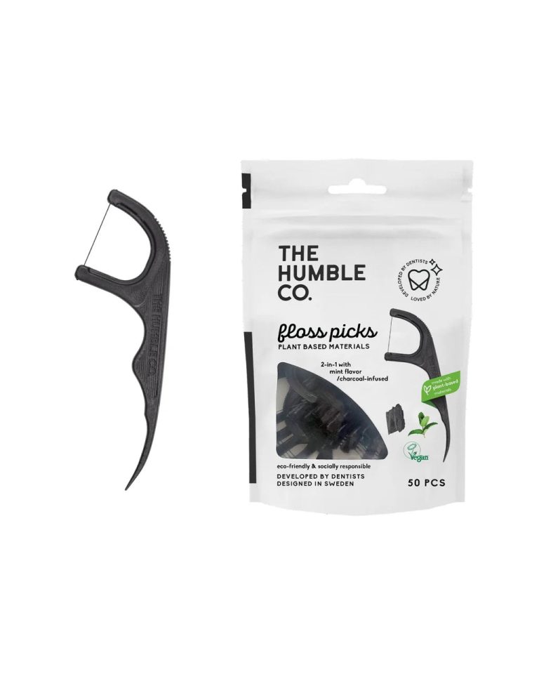 Humble Fil dentaire Picks charbon 50 pièces