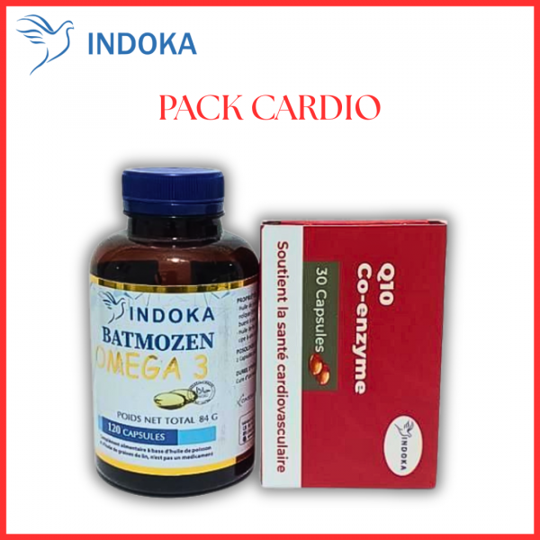 Indoka Pack Cardio Oméga 3 120 capsules + Coenzyme Q10 30 capsules
