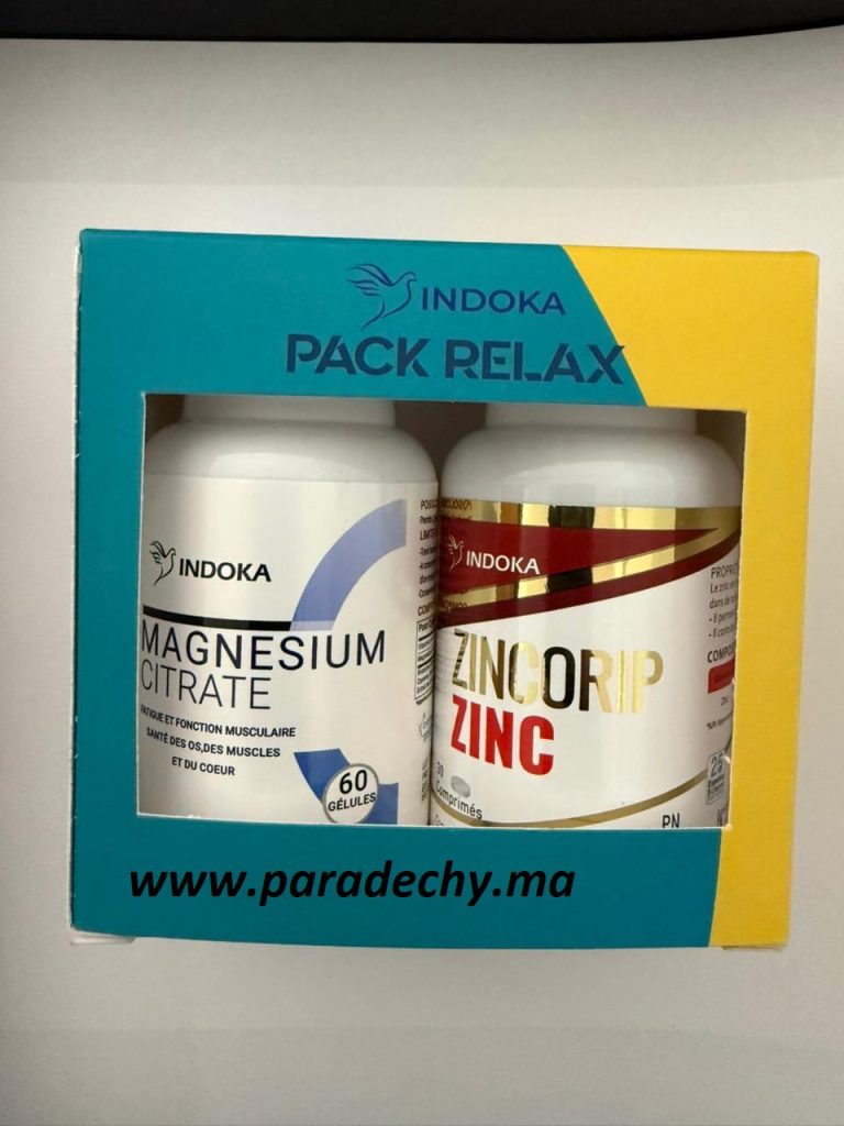 Indoka Pack Relax Zincorip Zinc 30 comprimés + Magnésium citrate 60 gélules