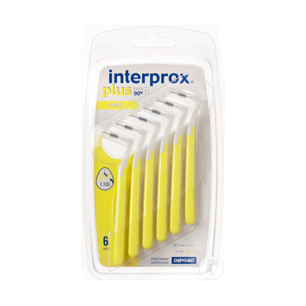 Interprox Plus Mini Brossettes interdentaires 1,1 jaune 6 unités Interprox Plus Mini Brossettes interdentaires 1,1 jaune 6 unités
