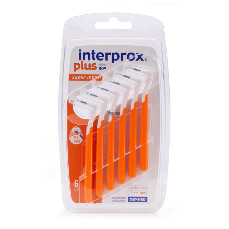 Interprox Plus Super Micro Brossettes interdentaires 0,7 orange 6 unités