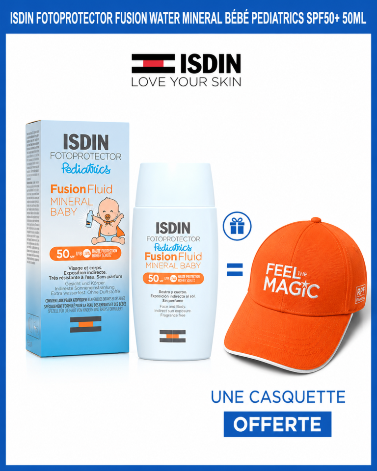 ISDIN Fotoprotector Fusion Fluid Mineral Pediatrics SPF50+ 50 ml + Casquette