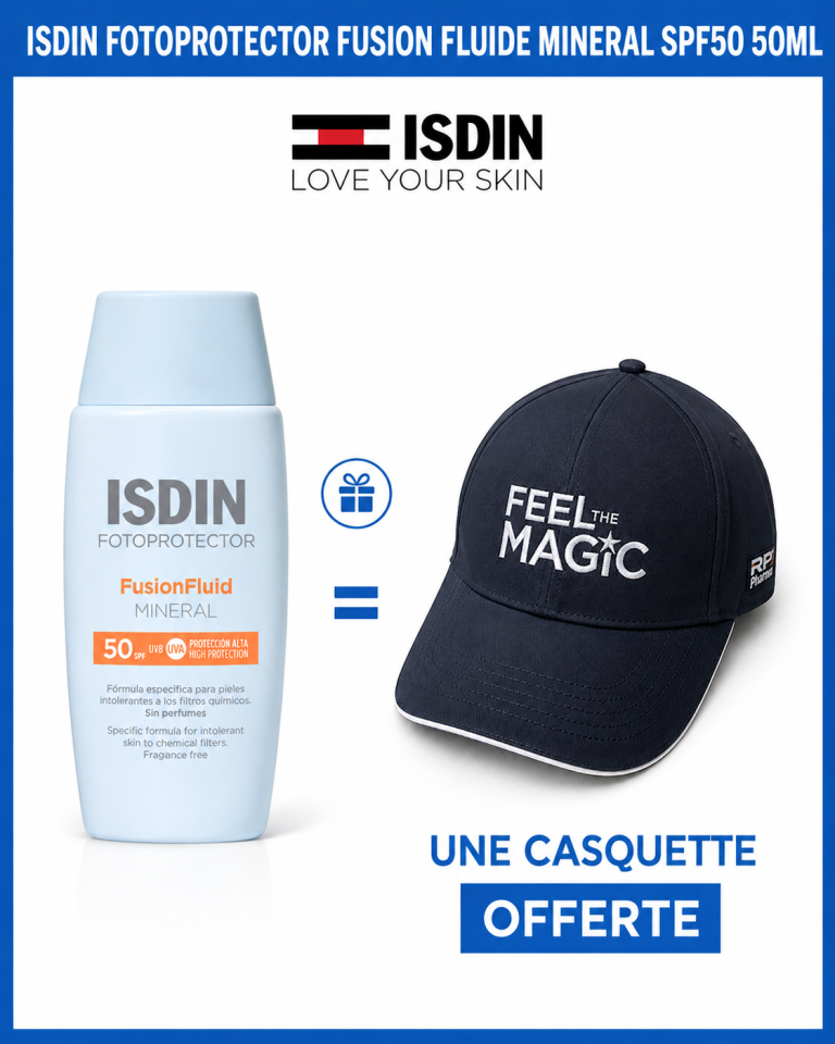 ISDIN Fotoprotector Fusion Fluid Mineral SPF50+ 50 ml + Casquette