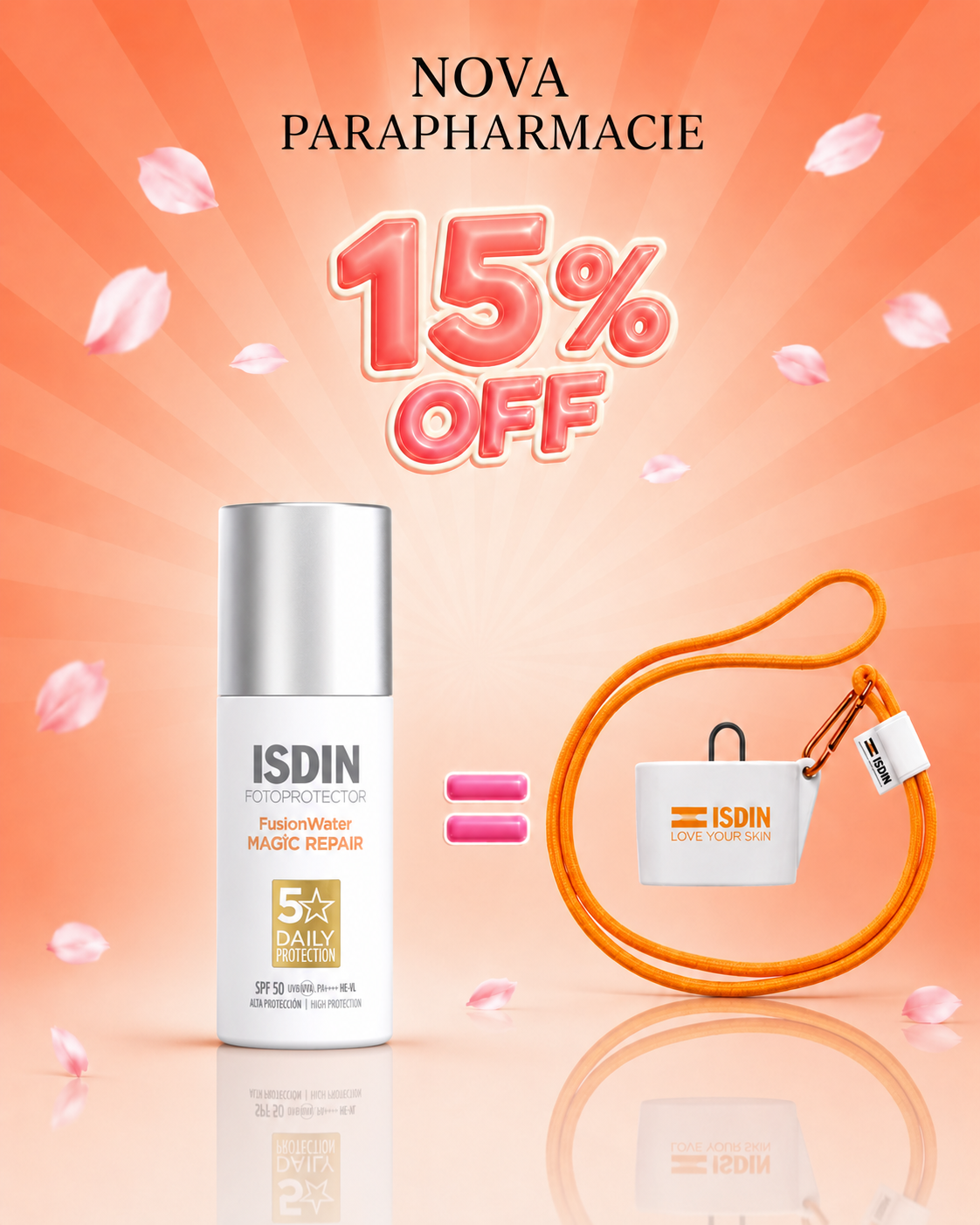 ISDIN Fotoprotector Fusion Water Magic Repair SPF50 50 ml + Coque offerte ISDIN Fotoprotector Fusion Water Magic Repair SPF50 50 ml + Coque offerte
