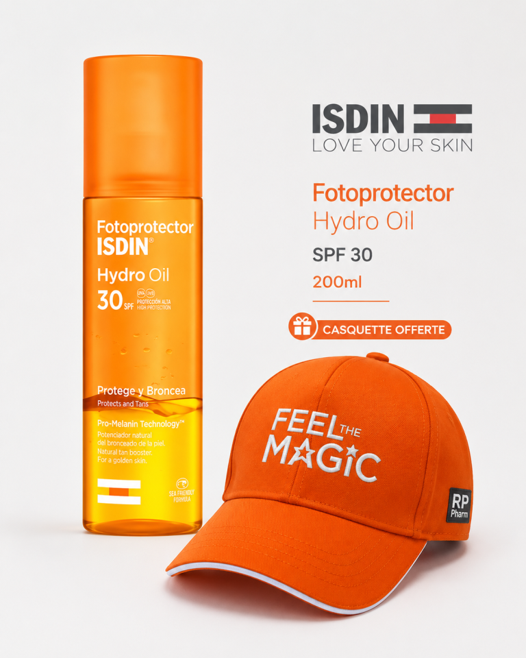 ISDIN Fotoprotector Hydro Oil SPF30 200 ml + Casquette