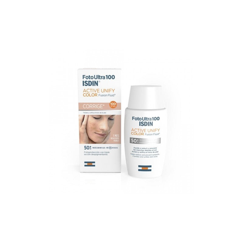 ISDIN Fotoultra 100 Active Unify Color Fusion Fluid SPF50+ 50 ml ISDIN Fotoultra 100 Active Unify Color Fusion Fluid SPF50+ 50 ml