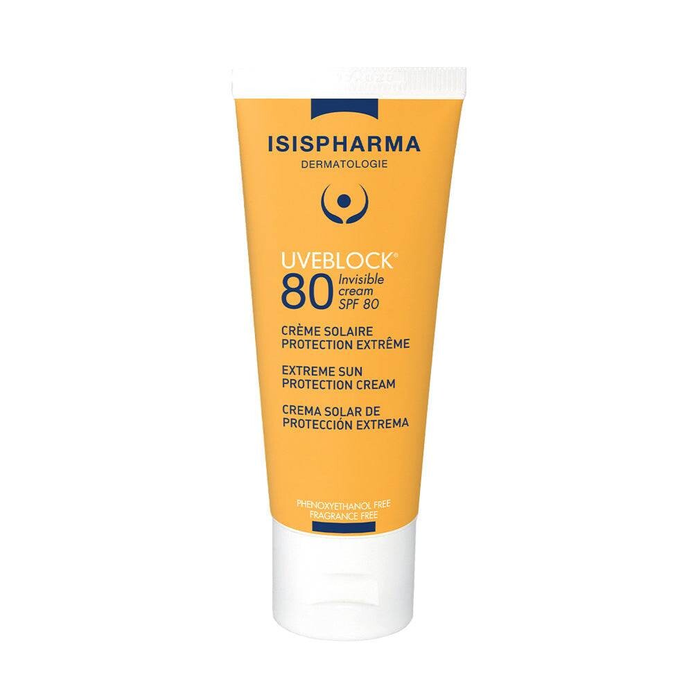 ISISPHARMA Uveblock Crème solaire invisible SPF80+ 40 ml ISISPHARMA Uveblock Crème solaire invisible SPF80+ 40 ml