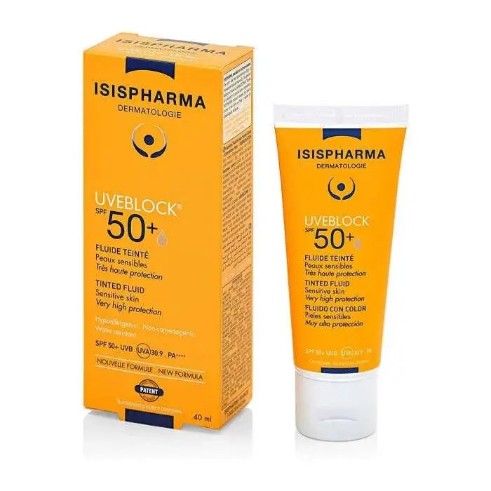 ISISPHARMA Uveblock Pack Fluide teinte medium SPF50+ 40 ml ISISPHARMA Uveblock Pack Fluide teinte medium SPF50+ 40 ml
