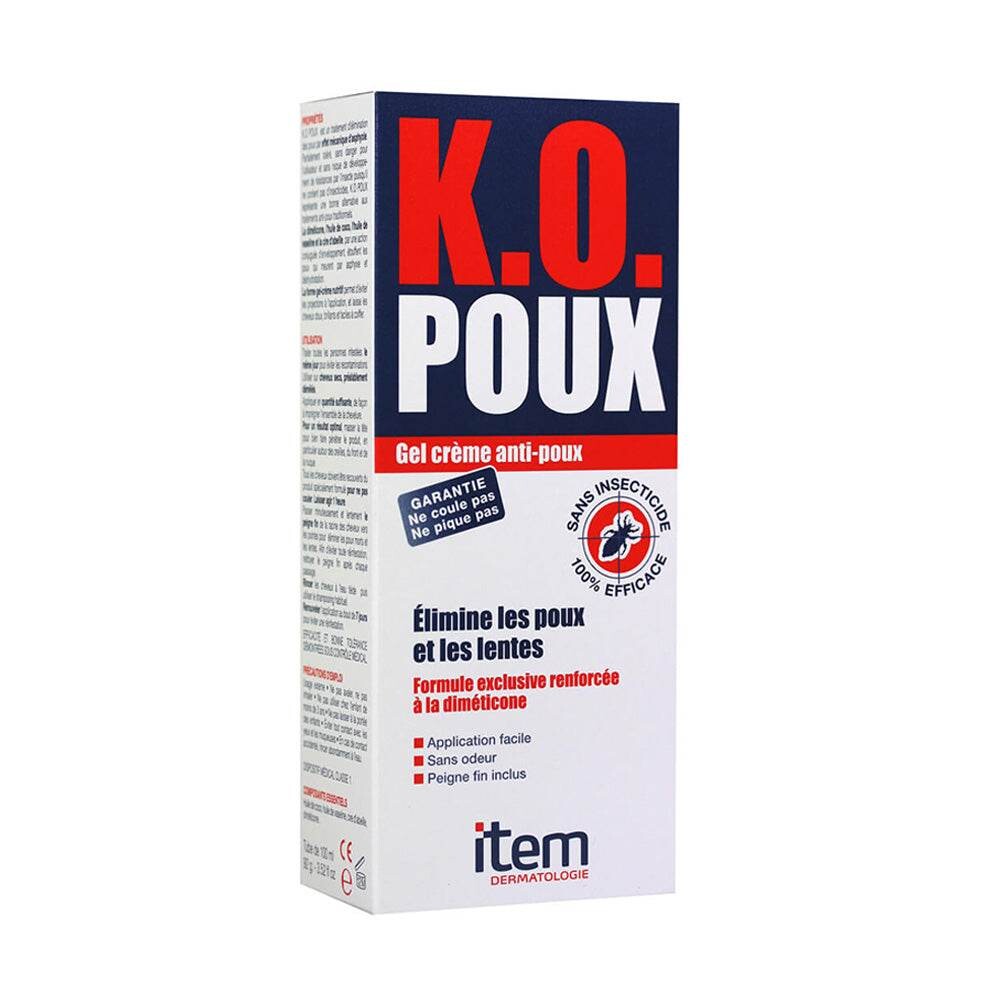 Item K.O Poux Gel-crème anti-poux et lentes 100 ml