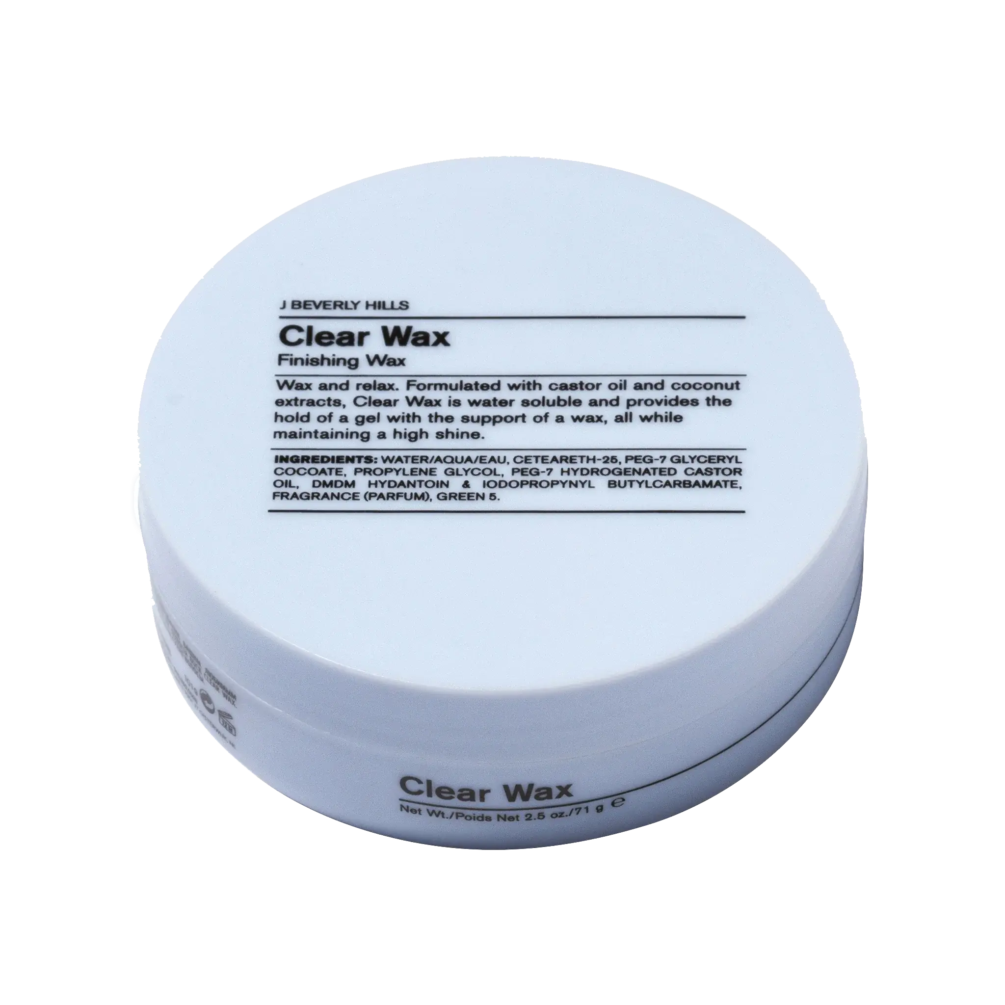 J Beverly Hills Clear Wax Cire coiffante 71 g J Beverly Hills Clear Wax Cire coiffante 71 g