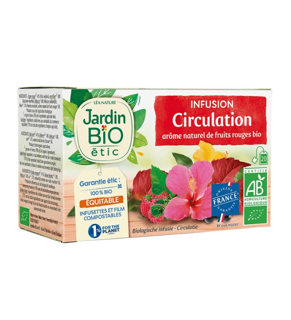 Jardin Bio Infusion Circulation sanguine 20 sachets Jardin Bio Infusion Circulation sanguine 20 sachets
