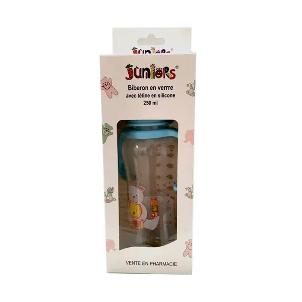 Juniors Biberon en verre + poignées GM 250 ml Juniors Biberon en verre + poignées GM 250 ml