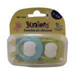 Juniors Sucettes en silicone en pot 1er âge 2 unités