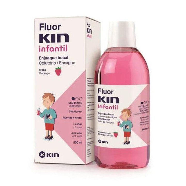 KIN FluorKIN Enfants Bain de bouche fraise 500 ml