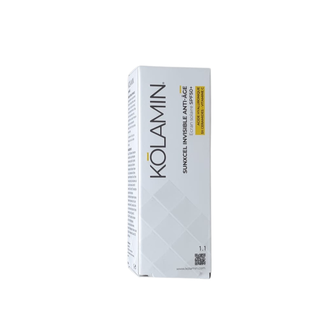 Kolamin Sunxcel Écran solaire invisible anti-âge SPF50+ 50 ml Kolamin Sunxcel Écran solaire invisible anti-âge SPF50+ 50 ml