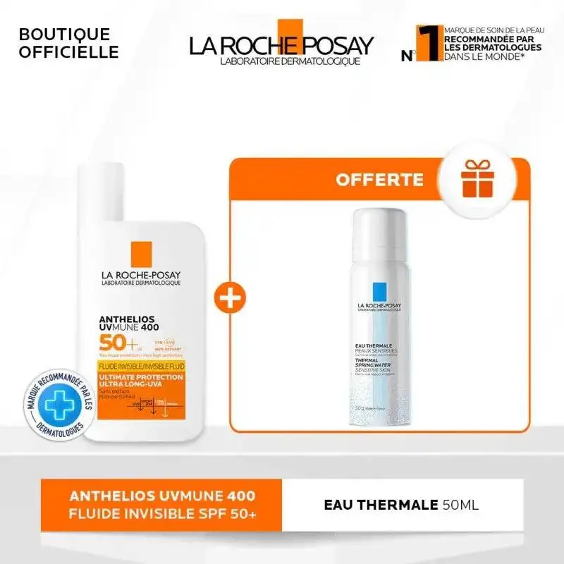La Roche-Posay Anthelios Fluide invisible SPF50 50 ml + Eau thermale 50 ml La Roche-Posay Anthelios Fluide invisible SPF50 50 ml + Eau thermale 50 ml