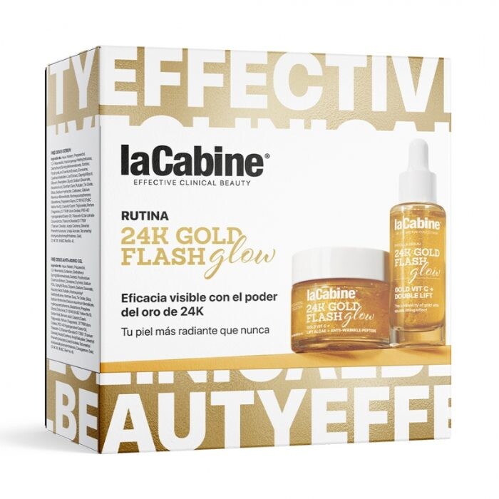 LaCabine Coffret 24K Gold Flash Sérum 30 ml + Crème 15 ml