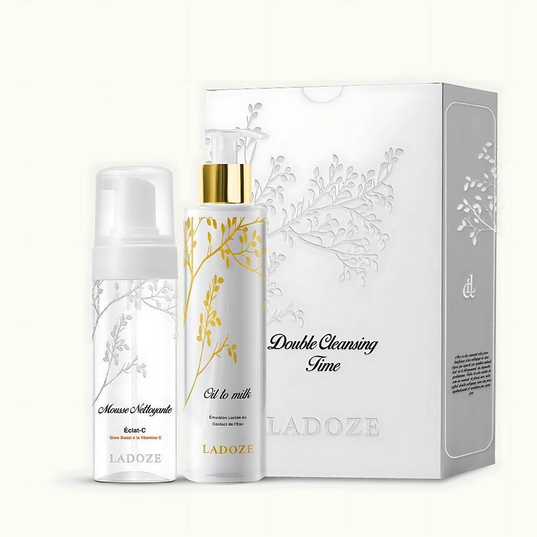 Ladoze Coffret Double Cleansing Time Oil to Milk 200 ml + Mousse 150 ml Ladoze Coffret Double Cleansing Time Oil to Milk 200 ml + Mousse 150 ml