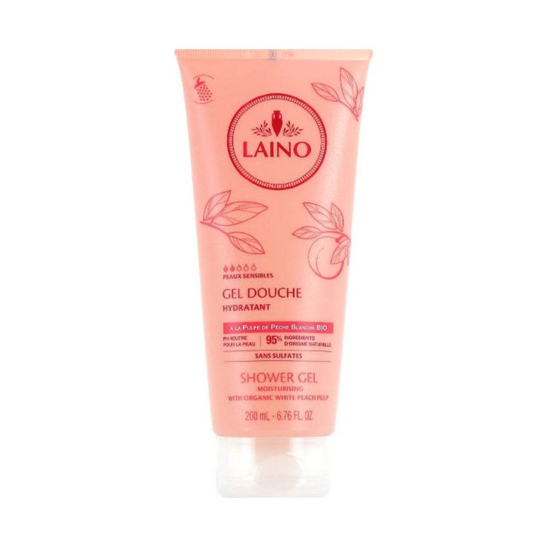 Laino Gel douche Pulpe de pêche blanche 200 ml