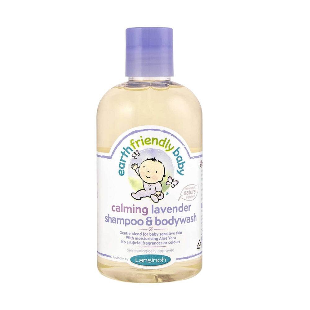 Lansinoh Earth Friendly Bébé Shampooing et gel lavant lavande 250 ml