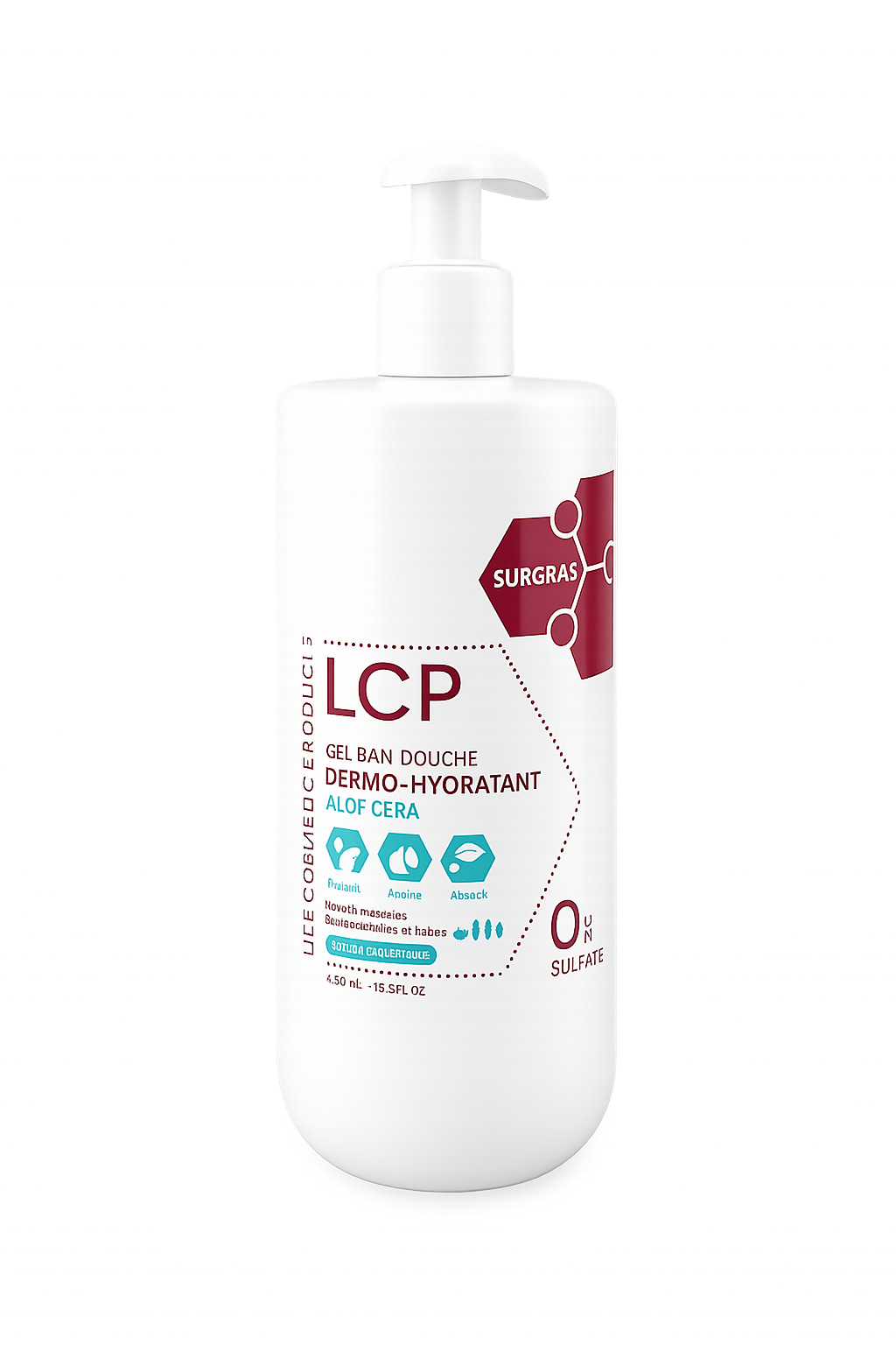 LCP Gel douche Aloe vera peaux sensibles 400 ml LCP Gel douche Aloe vera peaux sensibles 400 ml