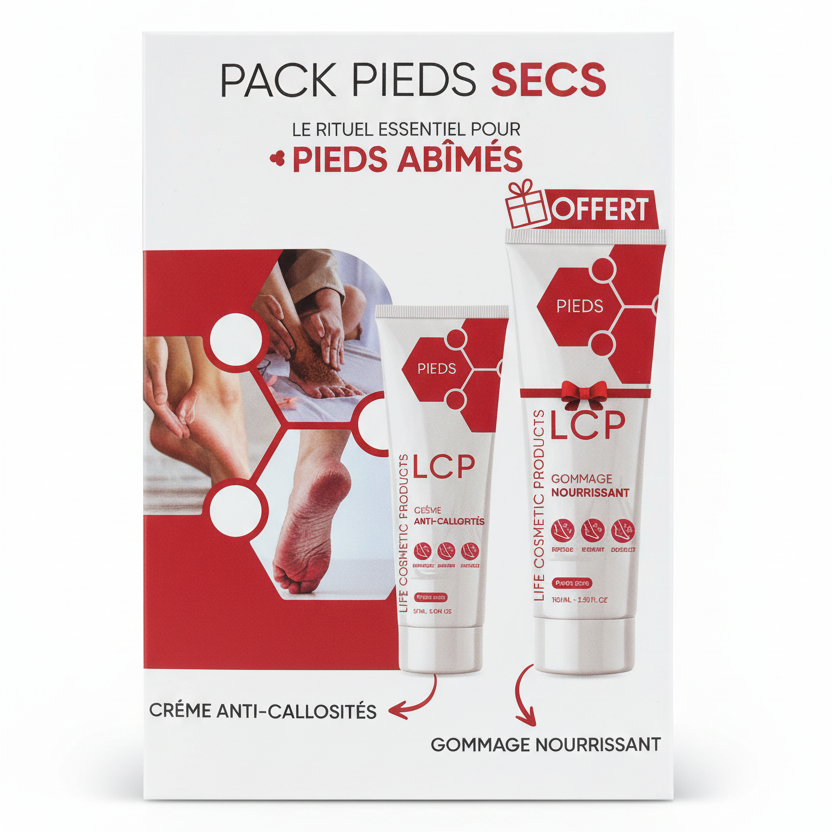 LCP Pack Pieds secs Crème anti-callosités 75 ml + Gommage 100 ml LCP Pack Pieds secs Crème anti-callosités 75 ml + Gommage 100 ml