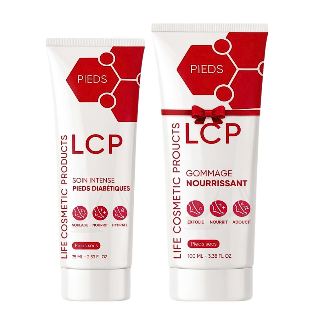 LCP Pack Soin intense pieds diabétiques 75 ml + Gommage 100 ml LCP Pack Soin intense pieds diabétiques 75 ml + Gommage 100 ml