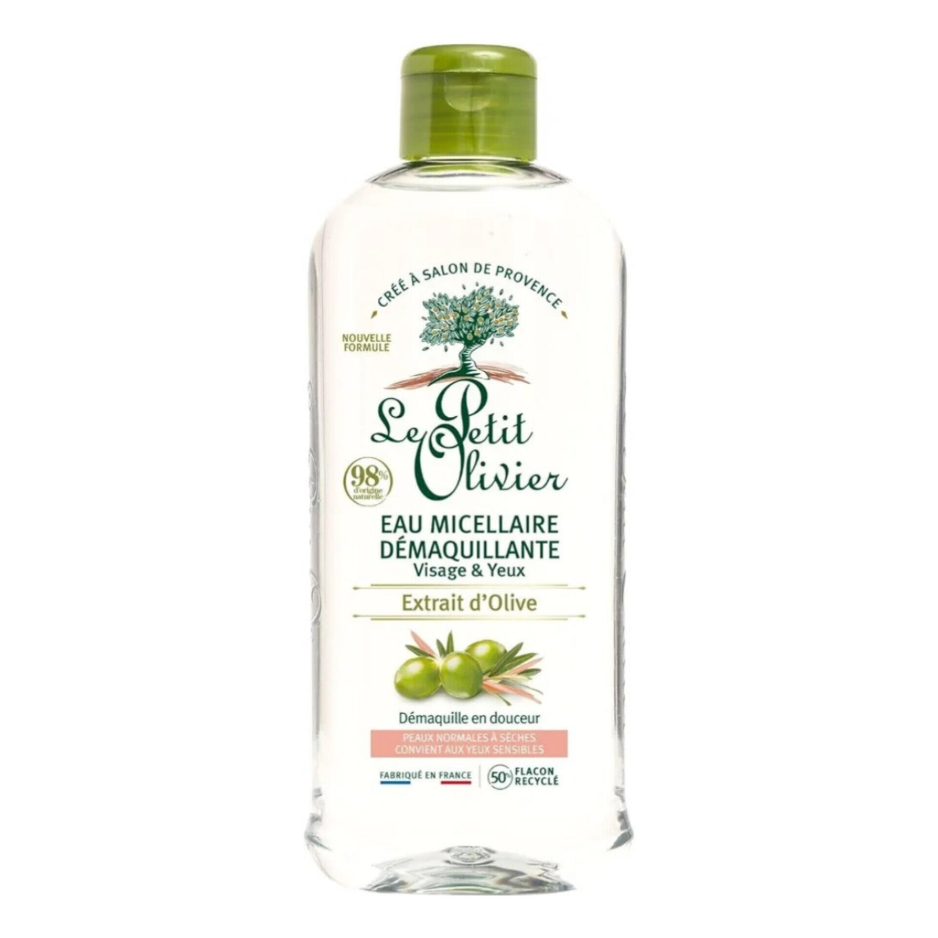 Le Petit Olivier Eau micellaire démaquillante visage et yeux Olive 400 ml Le Petit Olivier Eau micellaire démaquillante visage et yeux Olive 400 ml