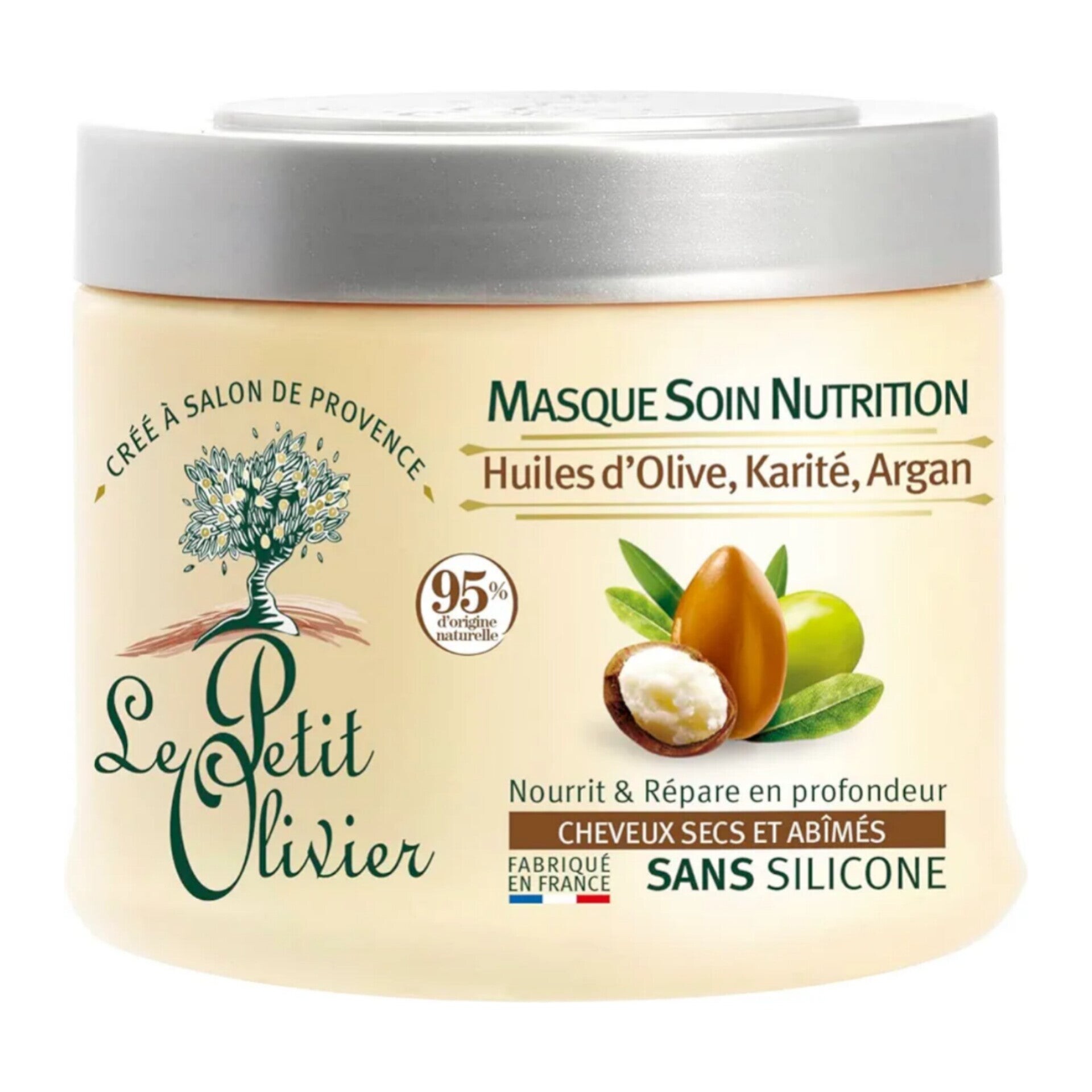 Le Petit Olivier Masque nutrition Olive, karité et argan 330 ml Le Petit Olivier Masque nutrition Olive, karité et argan 330 ml