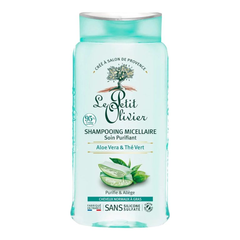 Le Petit Olivier Shampooing micellaire purifiant Aloe vera et thé vert 250 ml