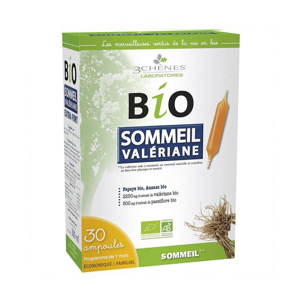 Les 3 Chênes Bio Sommeil Valériane extra fort 30 ampoules x 10 ml Les 3 Chênes Bio Sommeil Valériane extra fort 30 ampoules x 10 ml