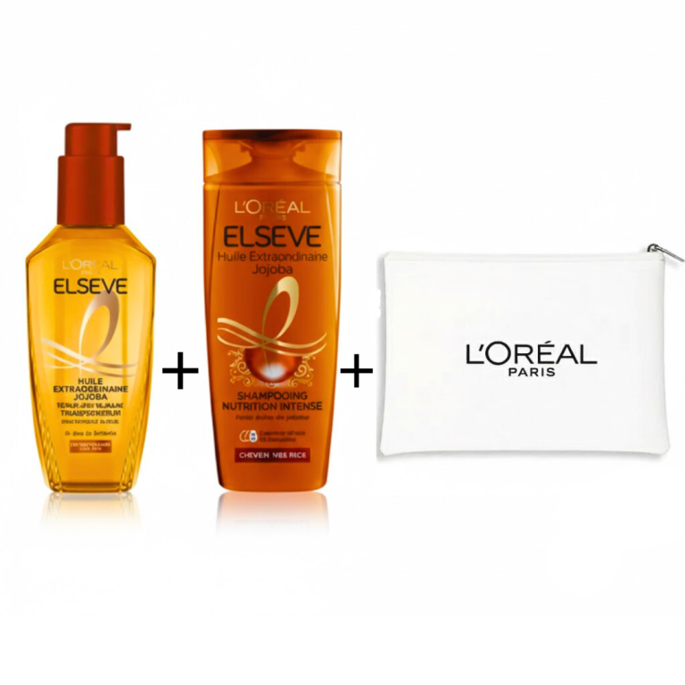 L'Oréal Paris Elseve Huile Extraordinaire Jojoba Pack Shampooing 200 ml + trousse